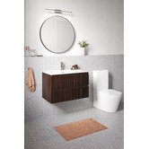 Temple &amp; Webster Panama 800mm Wall Hung Single Vanity with Integrated Basin