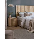 Temple &amp; Webster Jagger Organic Travertine-look Pendant Light