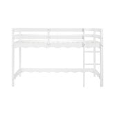 Temple &amp; Webster Wavy Pine Wood Single Loft Bed
