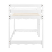 Temple &amp; Webster Wavy Pine Wood Single Loft Bed
