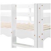 Temple &amp; Webster Wavy Pine Wood Single Loft Bed