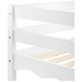 Temple &amp; Webster Wavy Pine Wood Single Loft Bed