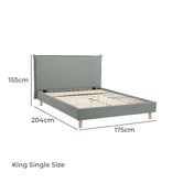 Temple &amp; Webster Dune Upholstered Bed