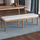 Temple &amp; Webster Oatlands Rubberwood Dining Bench