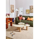 Temple &amp; Webster Iggy Irregular Marble Coffee Table