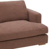 Temple &amp; Webster Haven 4 Seater Upholstered Sofa with Chaise