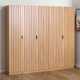 Temple &amp; Webster Hatty Slatted 5 Door Cupboard Set