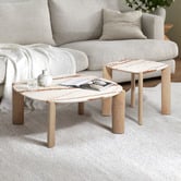 Temple &amp; Webster Marilyn Marble Coffee Table