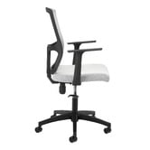 Temple &amp; Webster Ally Electric Sit &amp; Stand Corner Desk &amp; Matty Matrix Office Chair Set