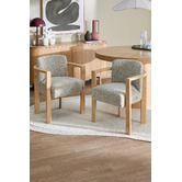 Temple &amp; Webster 4 Seater Rio Round Dining Table &amp; Ramsay Dining Chair Set