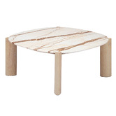 Temple &amp; Webster Marilyn Marble Coffee Table