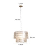 Temple &amp; Webster Idris Capiz Shell Pendant Light