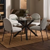 Temple &amp; Webster Charlie Glass Dining Table