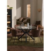 Temple &amp; Webster Charlie Glass Dining Table
