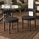 Temple &amp; Webster Roselin Boucle Dining Chairs