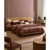 Temple &amp; Webster Rupert Queen Bed with Built-in Bedside Tables