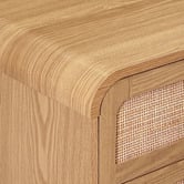 Temple &amp; Webster Maxine Curved Rattan 6 Drawer Chest