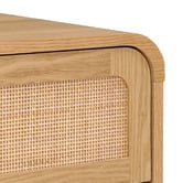 Temple &amp; Webster Maxine Curved Rattan 6 Drawer Chest