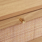 Temple &amp; Webster Maxine Curved Rattan 6 Drawer Chest