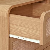 Temple &amp; Webster Maxine Curved Rattan 6 Drawer Chest