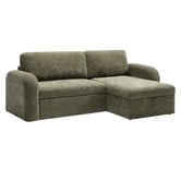 Temple &amp; Webster Maia 4 Seater Double Sofa Bed with Reversible Chaise