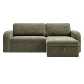 Temple &amp; Webster Maia 4 Seater Double Sofa Bed with Reversible Chaise