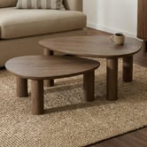 Temple &amp; Webster 2 Piece Nolan Nesting Coffee Table Set