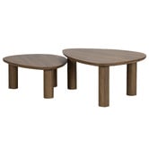 Temple &amp; Webster 2 Piece Nolan Nesting Coffee Table Set