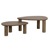 Temple &amp; Webster 2 Piece Nolan Nesting Coffee Table Set