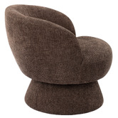 Temple &amp; Webster Eloise Chenille Swivel Armchair