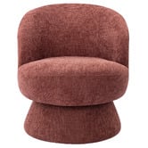 Temple &amp; Webster Eloise Chenille Swivel Armchair