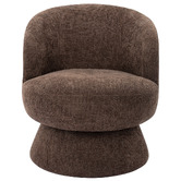 Temple &amp; Webster Eloise Chenille Swivel Armchair