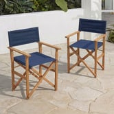 Temple &amp; Webster Belize Wooden Outdoor Director's Chairs