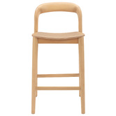 Temple &amp; Webster 65.5cm Monk Beech Wood Bar Stool