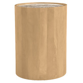 Temple &amp; Webster Romy 2 Drawer Marble &amp; Mango Wood Bedside Table