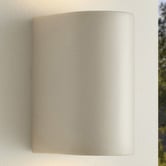 Temple &amp; Webster Haze Ceramic Outdoor Wall Light