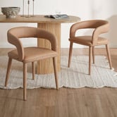 Temple &amp; Webster Kristian Upholstered Dining Chairs