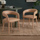 Temple &amp; Webster Kristian Upholstered Dining Chairs