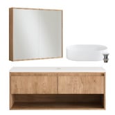 Temple &amp; Webster Mabel 1200mm Wall Hung Vanity &amp; Ceramic Basin Package