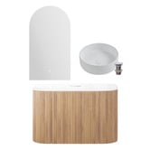 Temple &amp; Webster Nomad 750mm Vanity Package with Arch LED Mirror