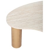 Temple &amp; Webster Nikki Travertine-Look Coffee Table