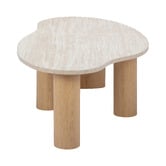 Temple &amp; Webster Nikki Travertine-Look Coffee Table