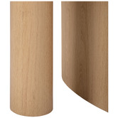 Temple &amp; Webster Nikki Travertine-Look Side Table