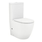 Temple &amp; Webster Delta Rounded Back to Wall Toilet Suite