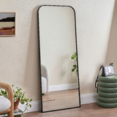 Temple &amp; Webster Harlow Full Length Metal Wall Mirror