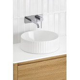 Temple &amp; Webster Kiora 360mm White Round Ceramic Above Counter Basin