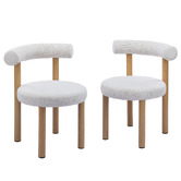 Temple &amp; Webster 4 Seater Elodie Round Dining Table &amp; Roselin Chair Set