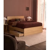 Temple &amp; Webster Meeka Bed Frame with Underbed Drawers