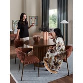 Temple &amp; Webster 4 Seater Elodie Round Dining Table &amp; Grana Chair Set