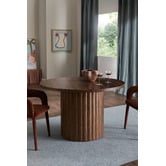 Temple &amp; Webster 4 Seater Elodie Round Dining Table &amp; Kristian Chair Set